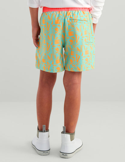 Huk Kids Pursuit Volley Swim Short - Caicos Marlin Break