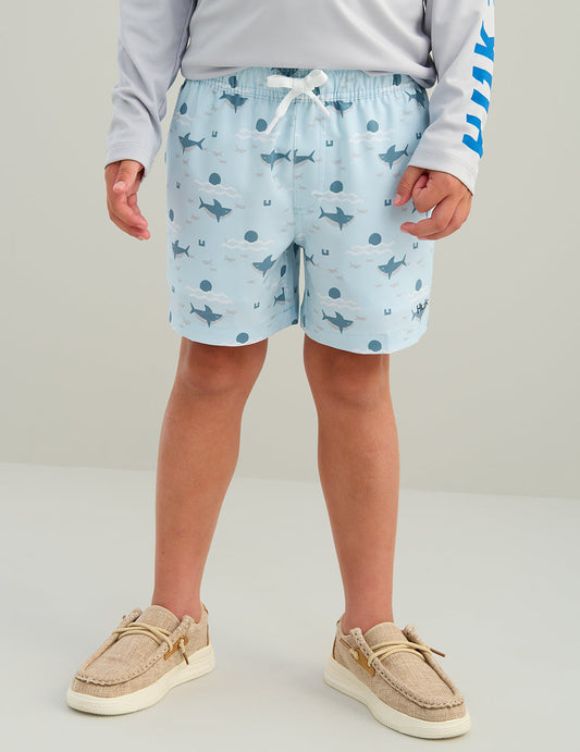 Huk Kids Pursuit Volley Swim Short - Coastal Drift Sharks
