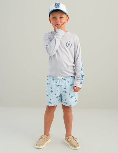 Huk Kids Pursuit Volley Swim Short - Coastal Drift Sharks