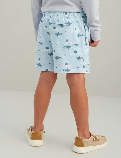 Huk Kids Pursuit Volley Swim Short - Coastal Drift Sharks