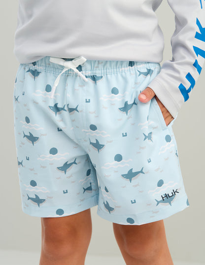 Huk Kids Pursuit Volley Swim Short - Coastal Drift Sharks