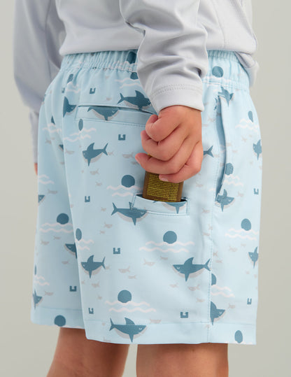 Huk Kids Pursuit Volley Swim Short - Coastal Drift Sharks