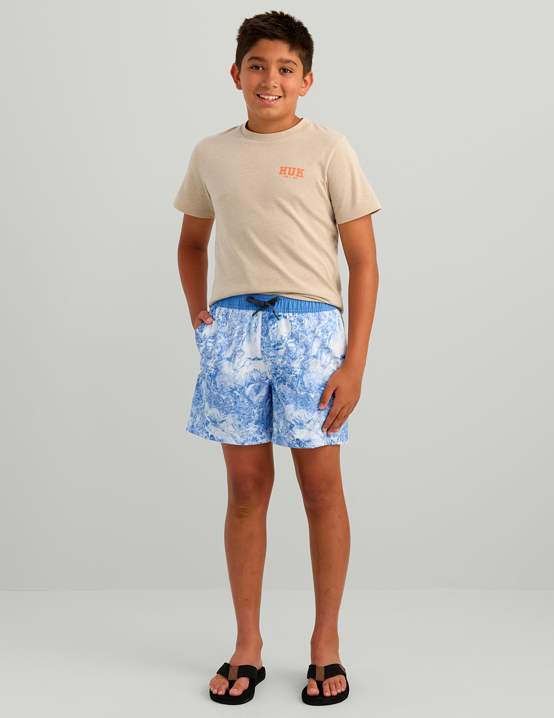 Huk Kids Mossy Oak Pursuit Volley Swim Short - Mossy Oak Regatta