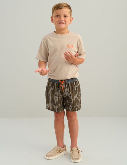 Huk Kids Mossy Oak Pursuit Volley Swim Short - Mossy Oak Bottomland