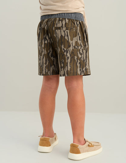 Huk Kids Mossy Oak Pursuit Volley Swim Short - Mossy Oak Bottomland