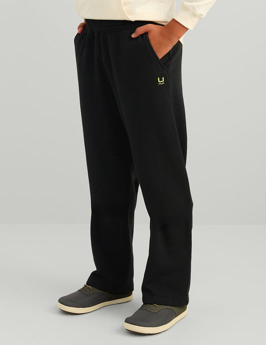 Huk Kids Cotton Fleece Sweatpant - Black