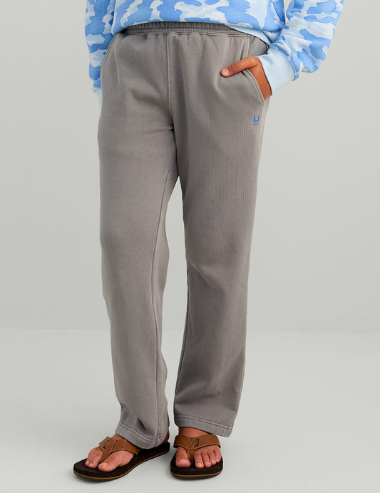 Huk Kids Cotton Fleece Sweatpant - Sharkskin