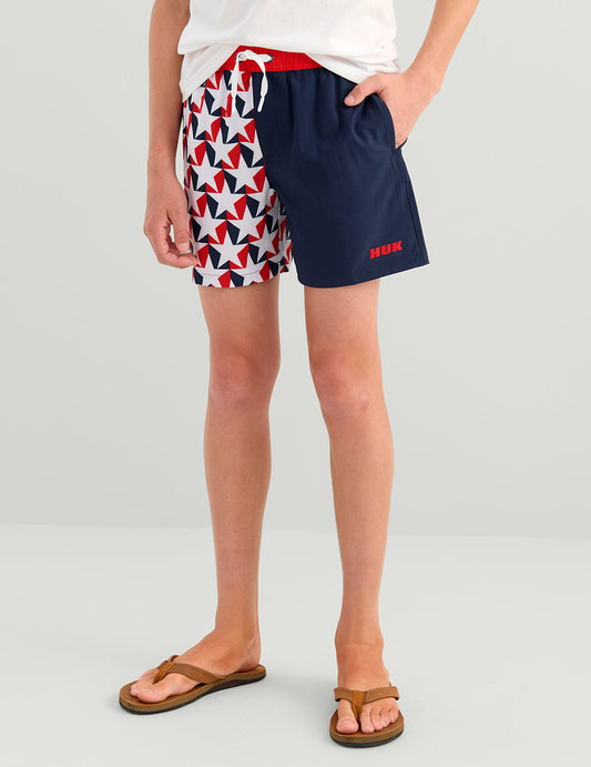 Huk Kids Pursuit Americana Volley Swim Short - Naval Academy Stars