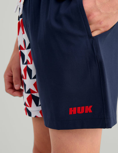 Huk Kids Pursuit Americana Volley Swim Short - Naval Academy Stars