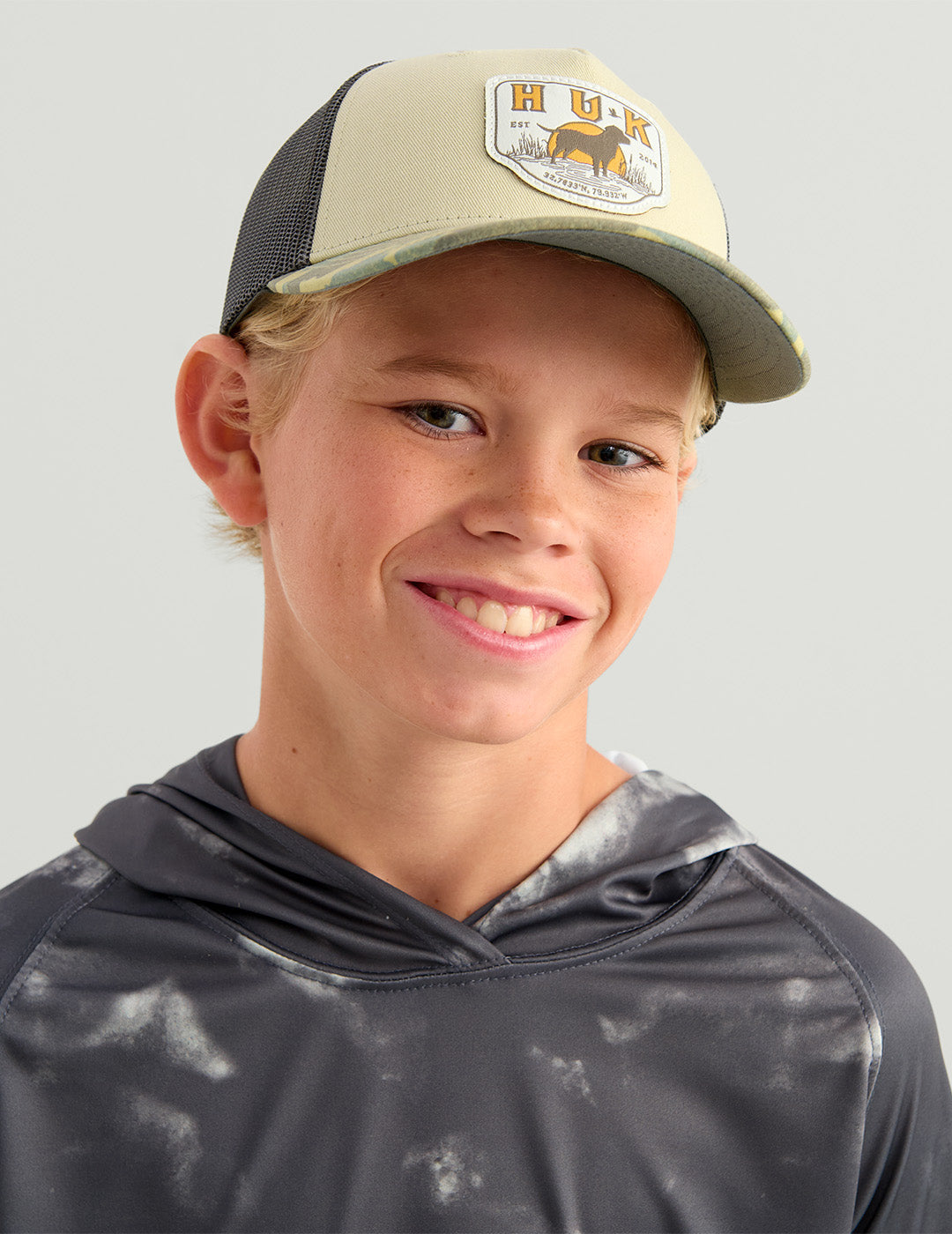 Huk Kids Lab Patch Trucker Hat - Starfish