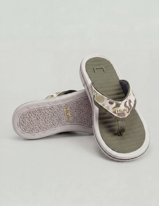 Huk Rogue Island Performance Flip-Flop - KC Army Camo