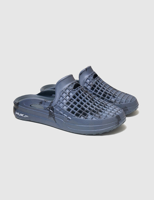 Huk Huk x Lusso Cloud Scenario Slide - Stormy Blue Tideloom Camo