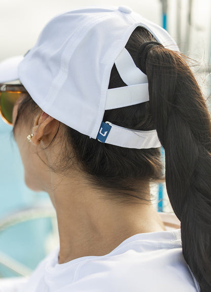 Huk Womens Ponytail Hat - White